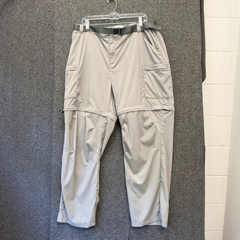 LL Bean Gorpcore Convertible Cargo Zip-Off Hiking Pants UPF 50 Womens XL/Petite